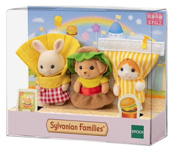 Set Papas, refresco y hamburguesa sylvanian