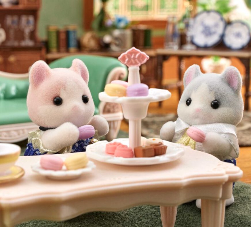 Set Sylvanian gato de orejas rizadas - Conjunto de dulces
