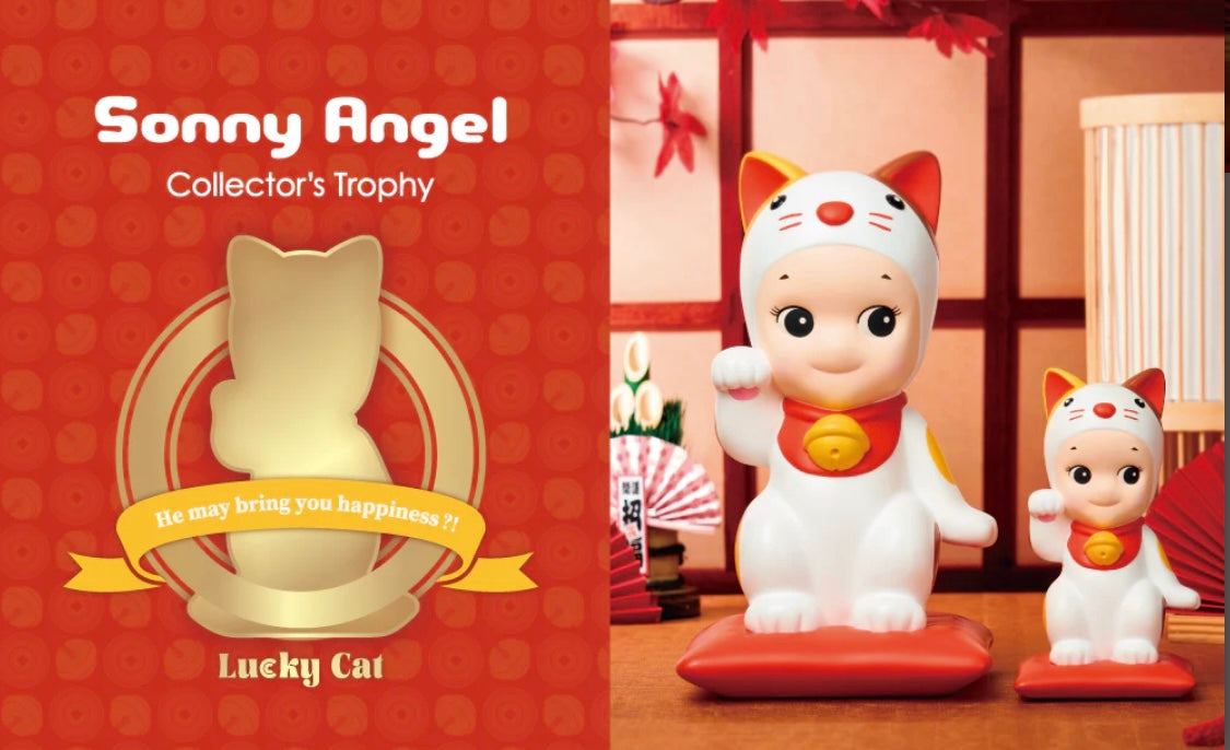 Sonny Angel Trofeo de coleccionista Gato de la suerte