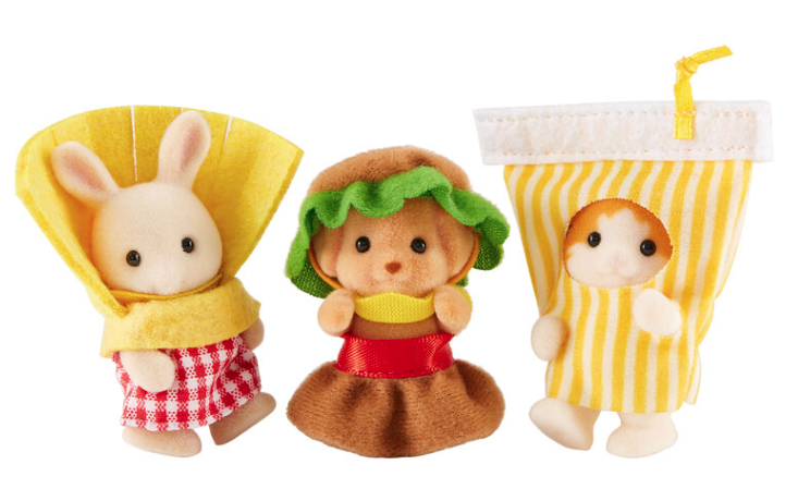 Set Papas, refresco y hamburguesa sylvanian