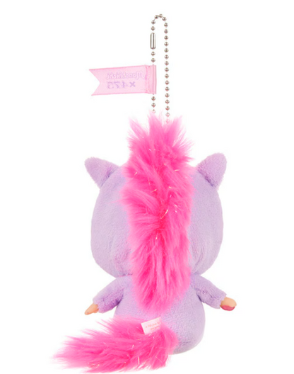 Llavero de cara grande Shinako x Monchhichi SS (Unicornio)
