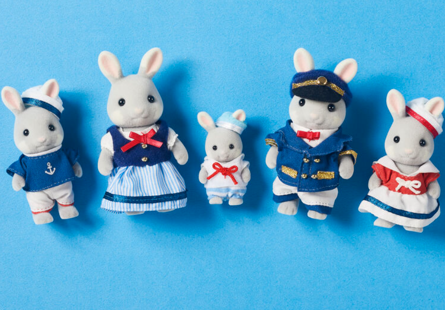 Familia Sylvanian de conejos Shiokaze