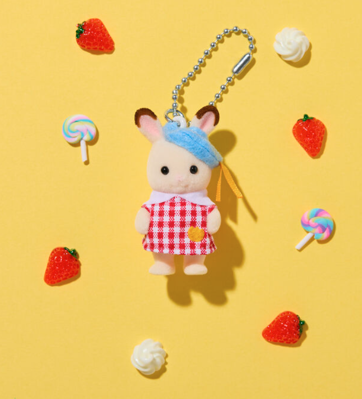 Llavero Sylvanian conejo de chocolate
