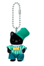 Llavero Sylvanian  gato color carbón