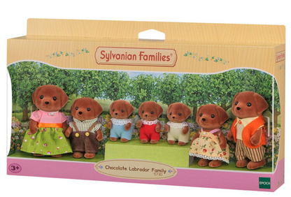 Familia Sylvanian de labradores chocolate
