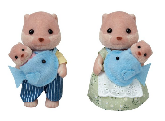 Familia sylvanian de nutrias