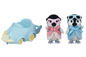 Juego de carrito de la amistad con pingüino bebé sylvanian