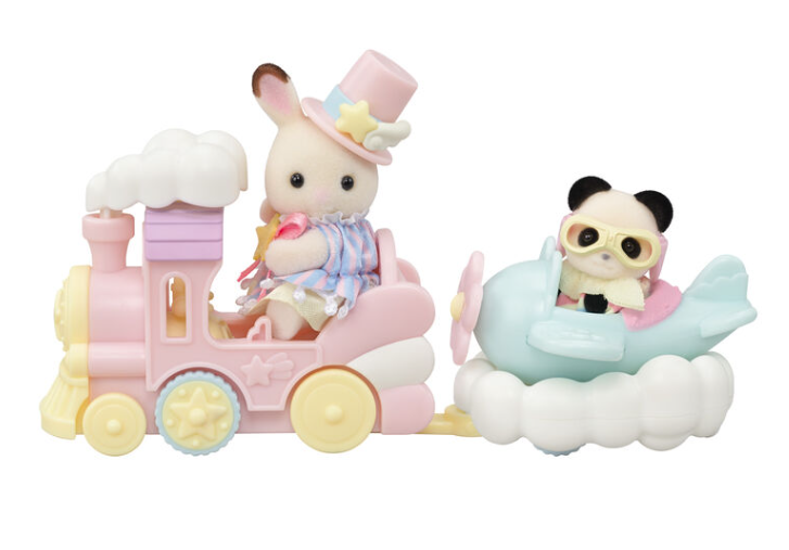 Set avión y tren sylvanian