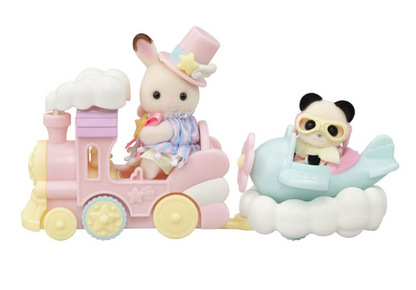 Set avión y tren sylvanian