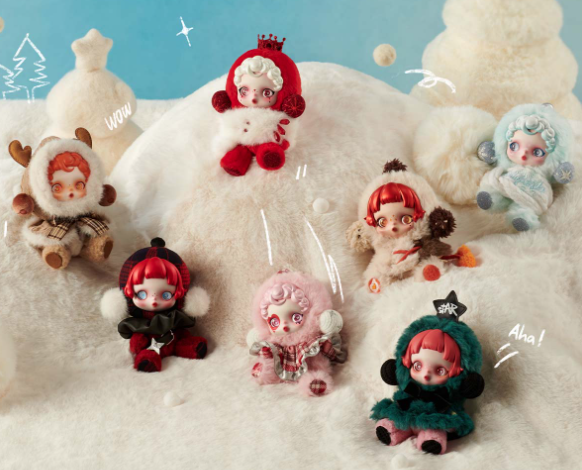 SKULLPANDA Winter Symphony - Llavero Original Pop Mart